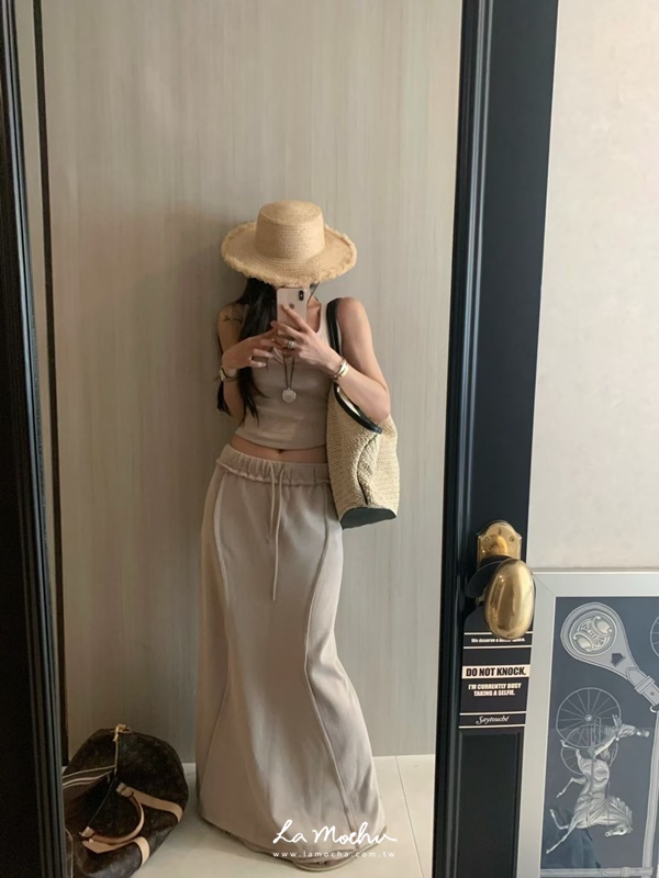 螺紋拼接棉質背心(闆娘.花花清單)